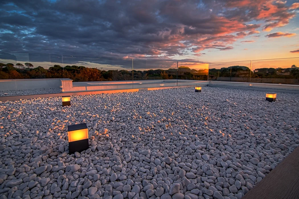 Evening view from office terrace