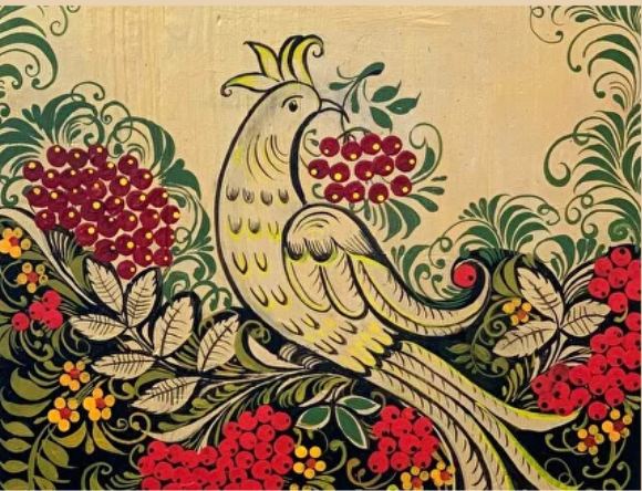 Птицы в росписях