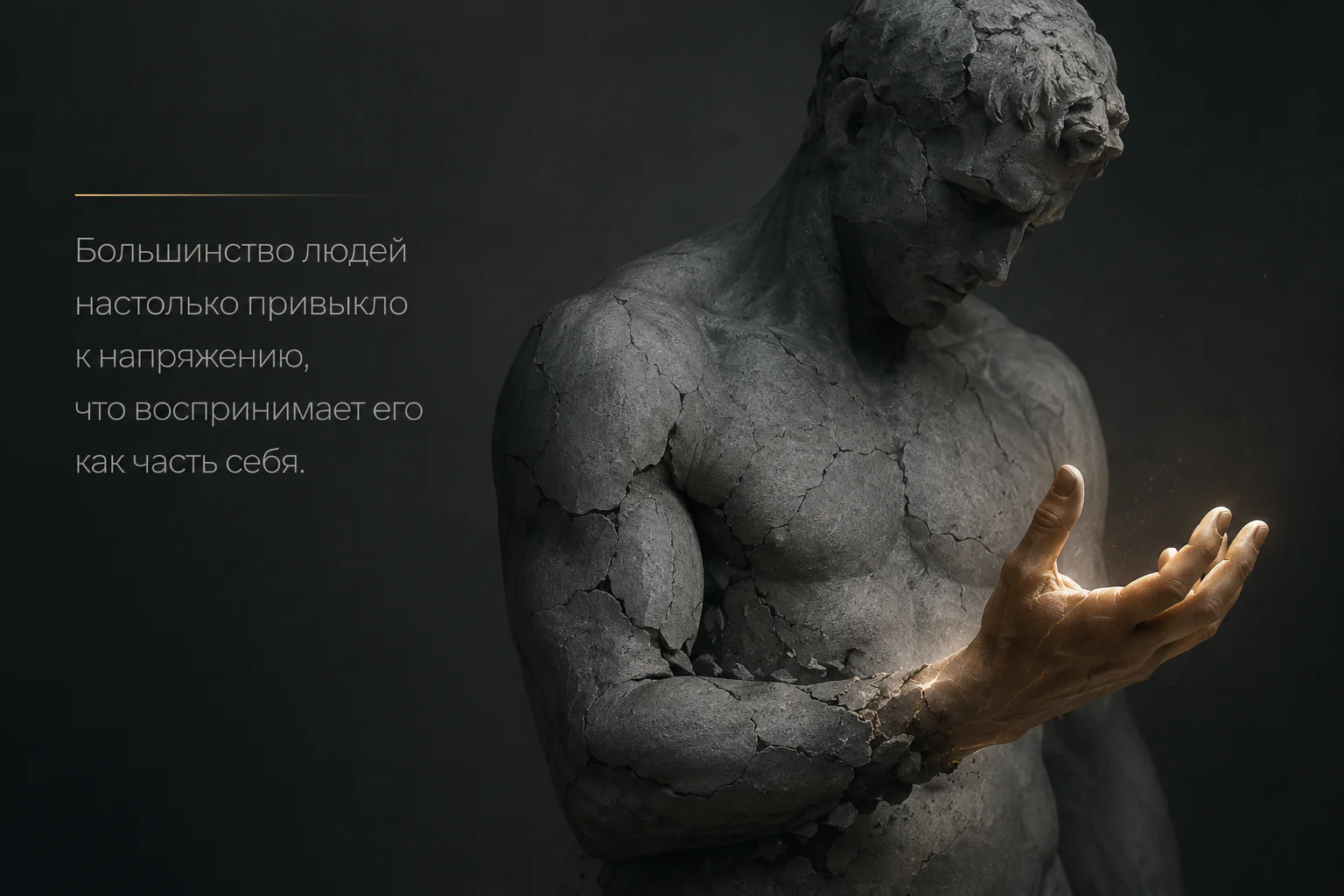 Привычное напряжение становится частью человека