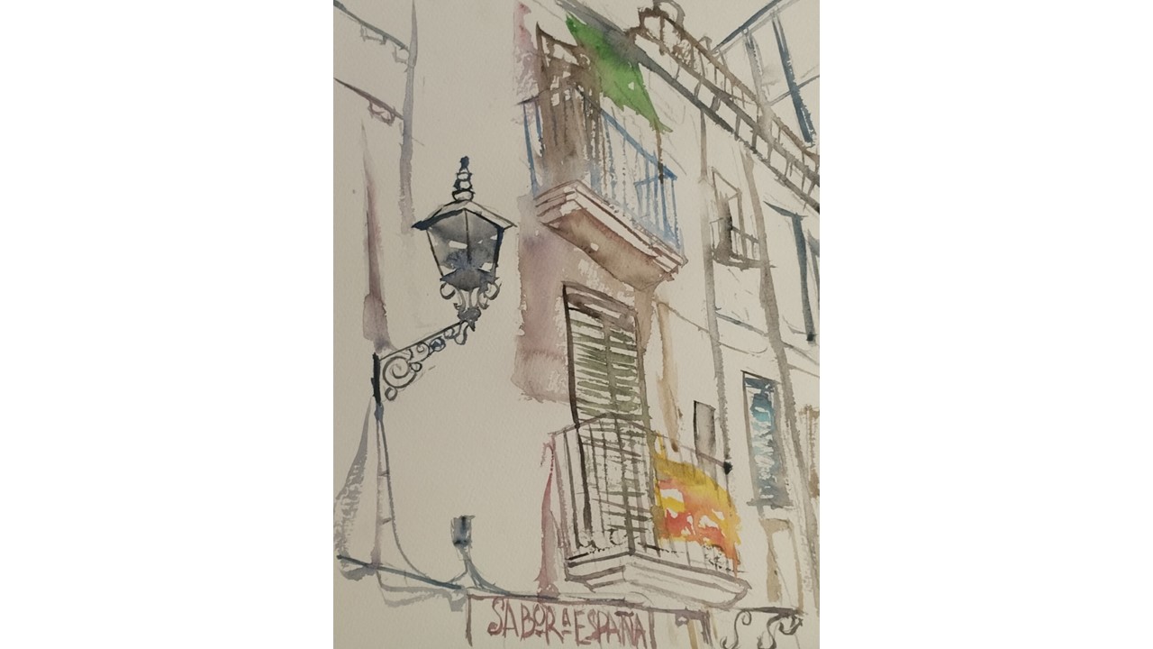 Painting by Brigitte D.