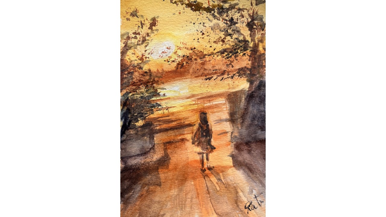 Painting by Brigitte D.