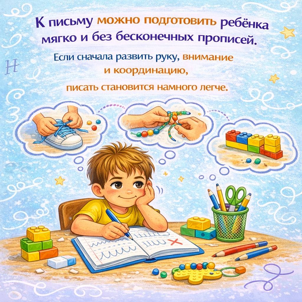 Одна мысль родителей мешает ребёнку писать красиво