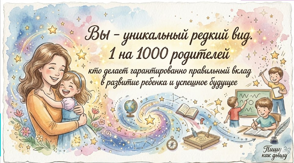 Редкий вид родителей: поддержка ребенка в обучении письму