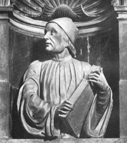 бюст Марсилио Фичино, скульптор Андреа Ферруччи, собор Святой Марии с цветком, Флоренция