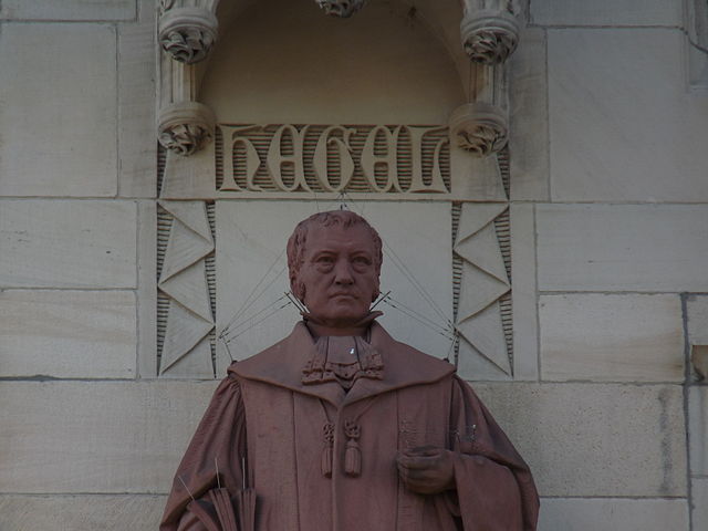 Даниэль Штокер, статуя Георга Вильгельма Фридриха Гегеля, ратуша Штутгарта, ФРГ
