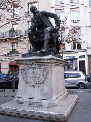 Жан Готерен, памятник философу Дени Дидро, бульвар Сен-Жермен, 6-й округ Парижа, Франция