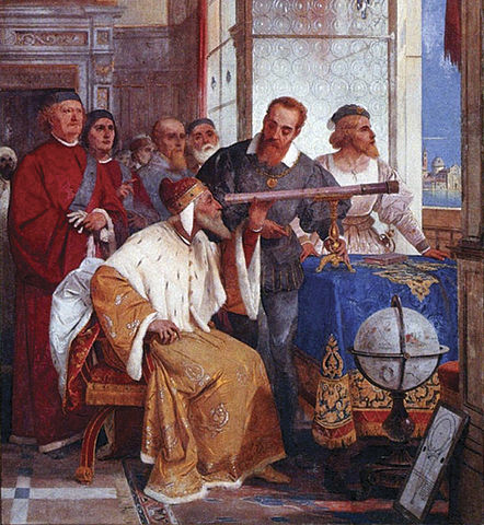 Джузеппе Бертини, фреска «Галилей показывает телескоп венецианскому дожу»