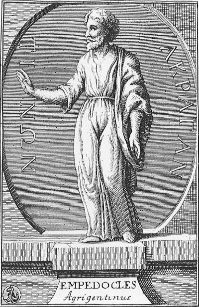 Эмпедокл из Агригента, гравюра неизвестного автора