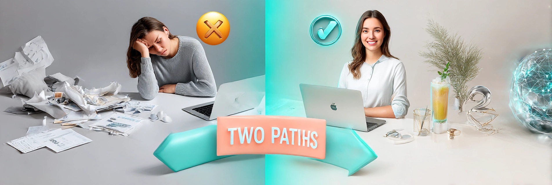 Коллаж два пути