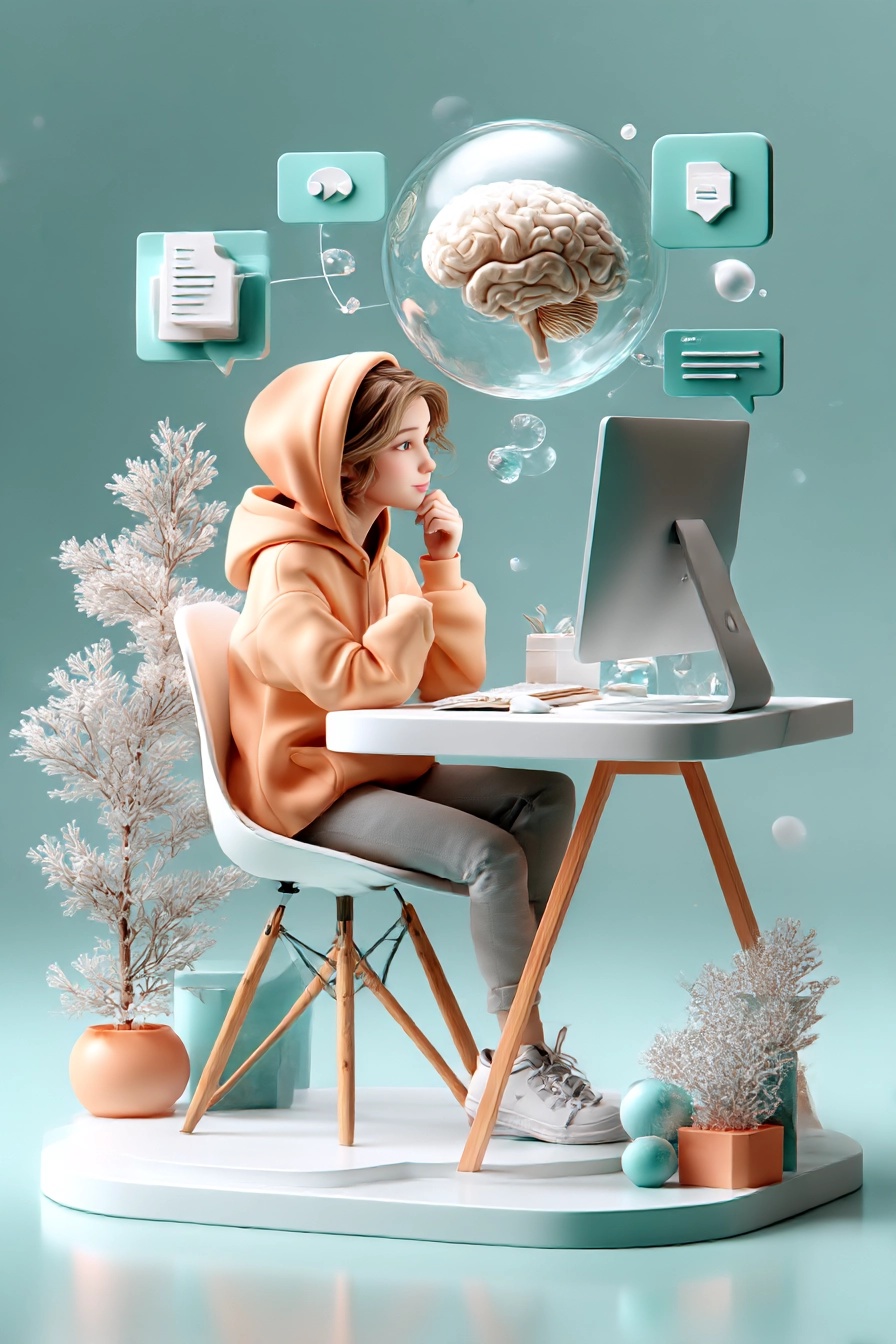 Гуманитарий у ноутбука