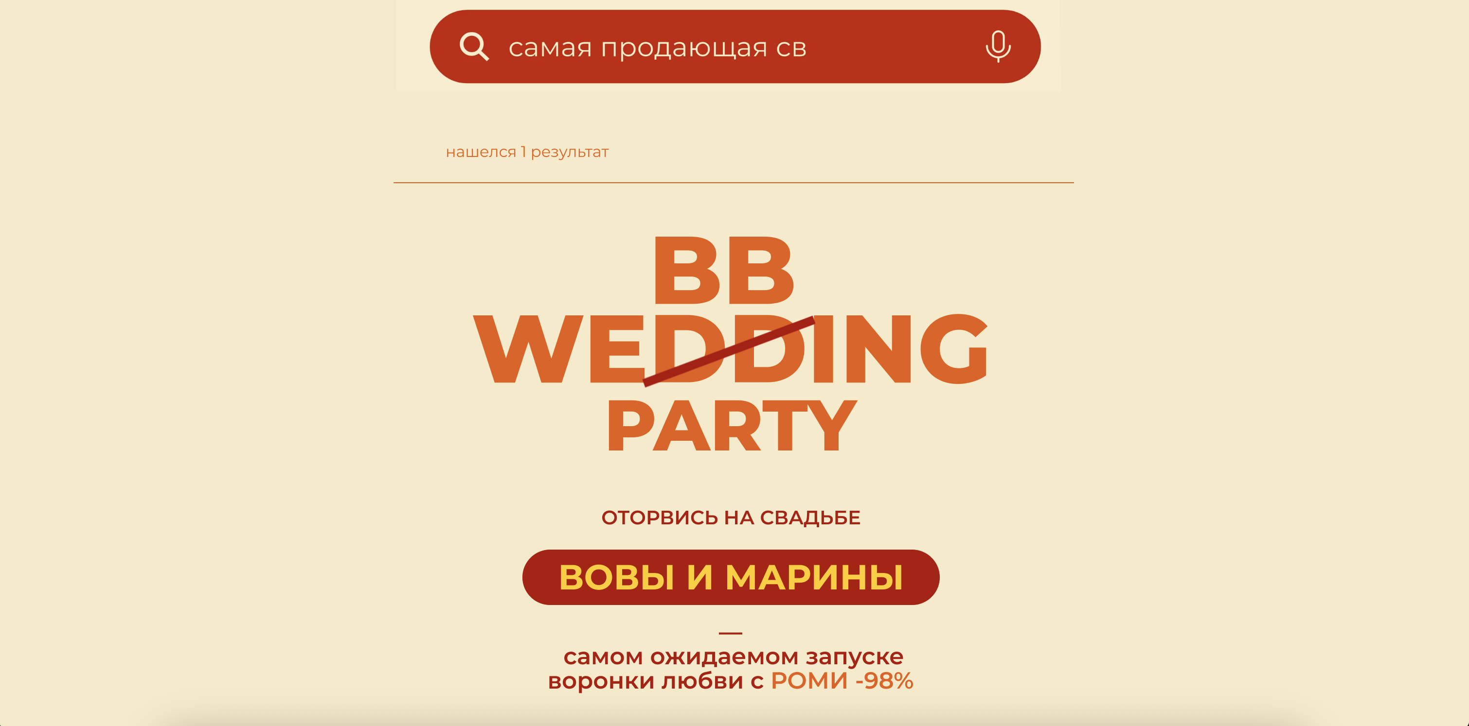 Свадьба года