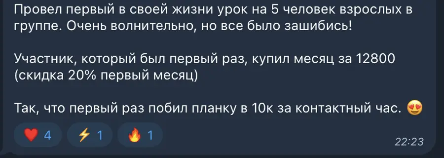 Отзыв участника