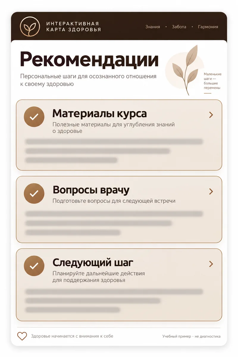 Рекомендации