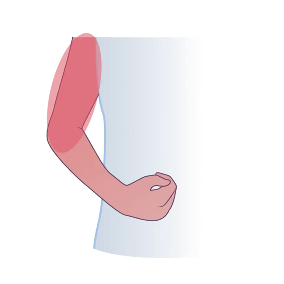 приведение руки к туловищу