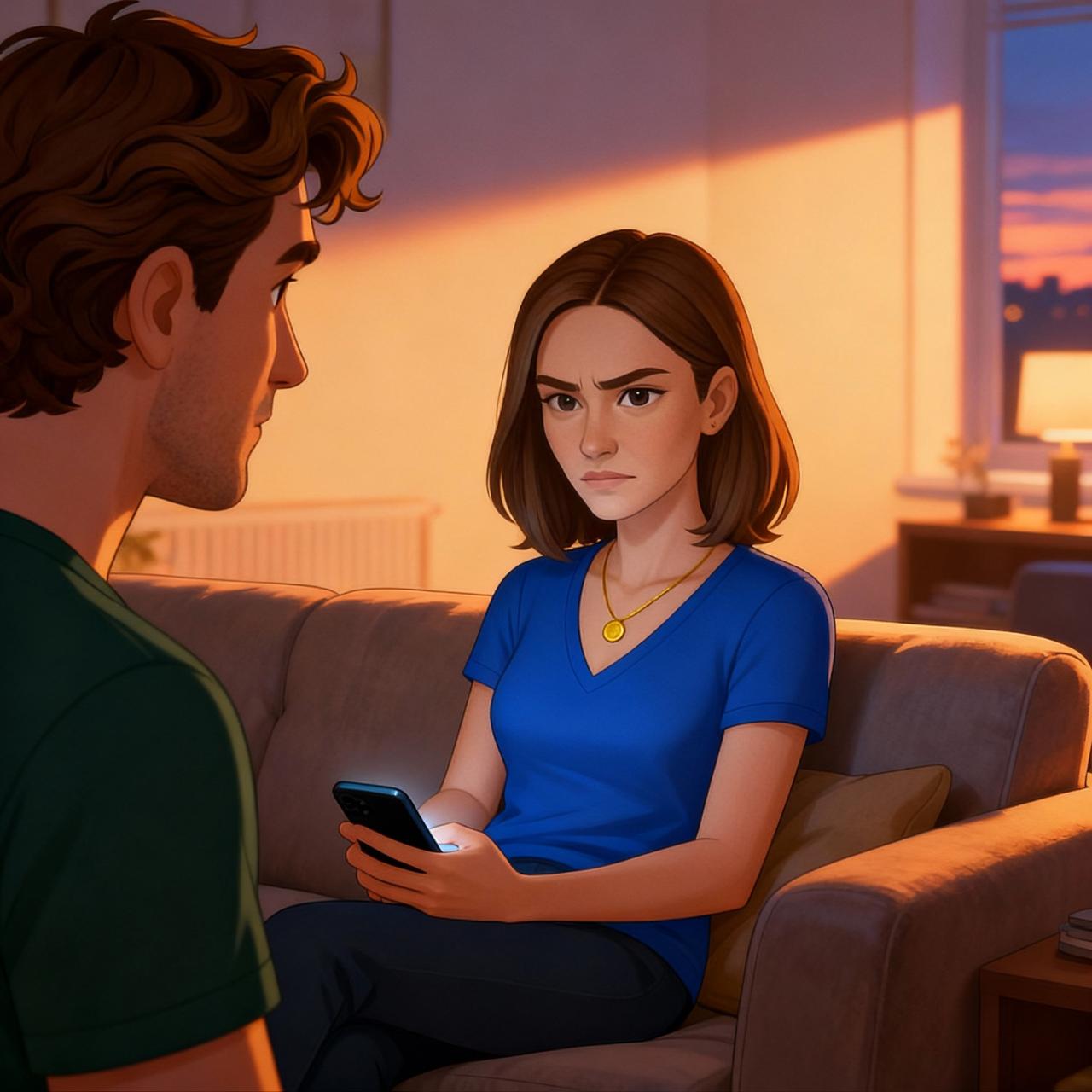 Марина возвращается с работы