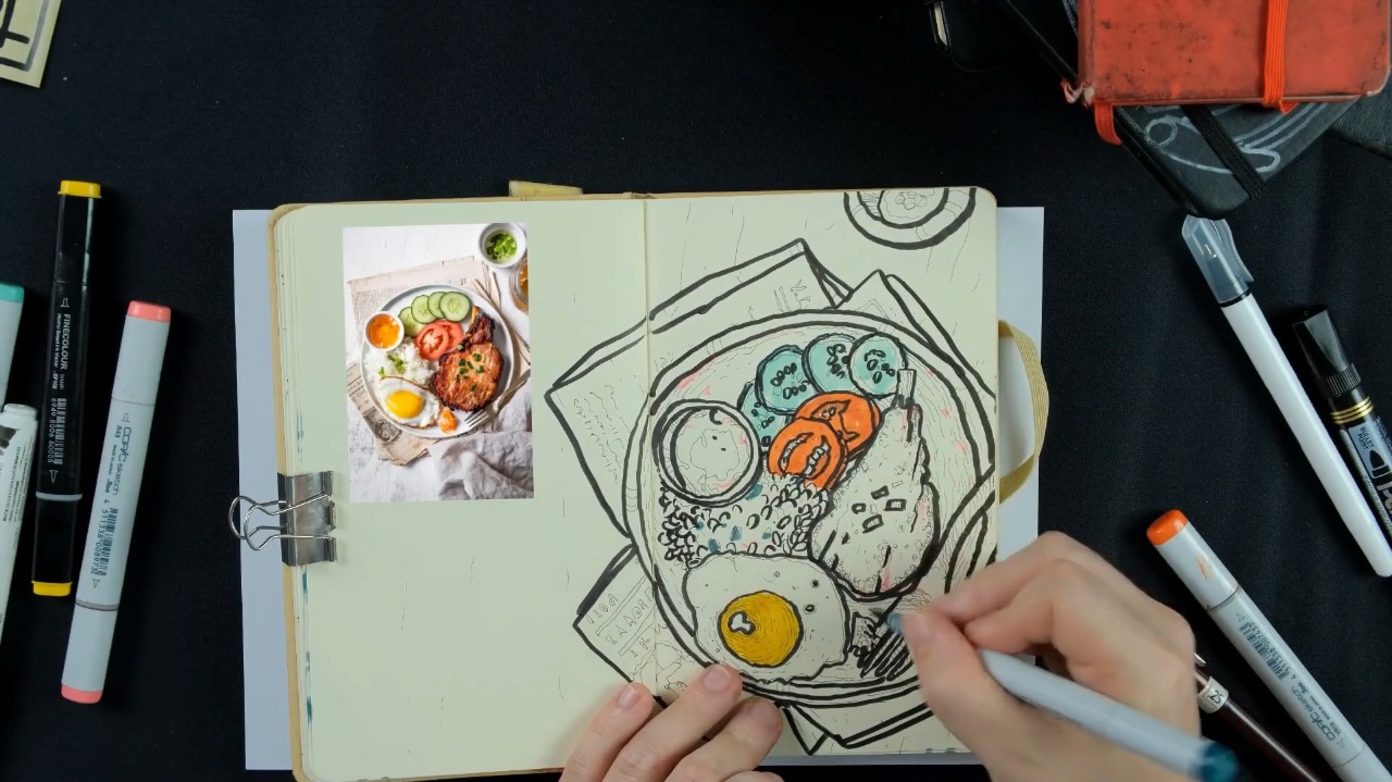 Travel sketching lesson preview