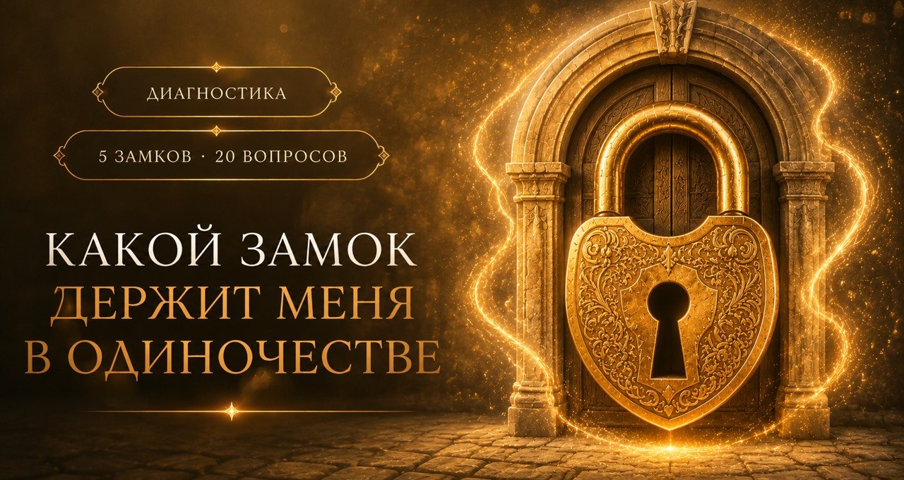 Диагностика «Какой замок держит меня в одиночестве» — 5 замков, 20 вопросов