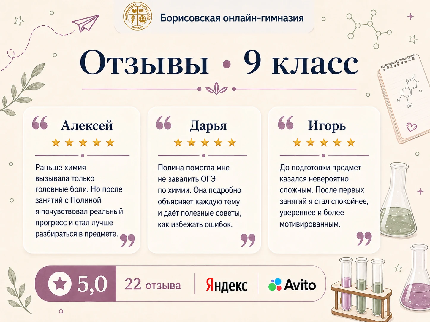 Отзыв об уроках с преподавателем Полина, 4